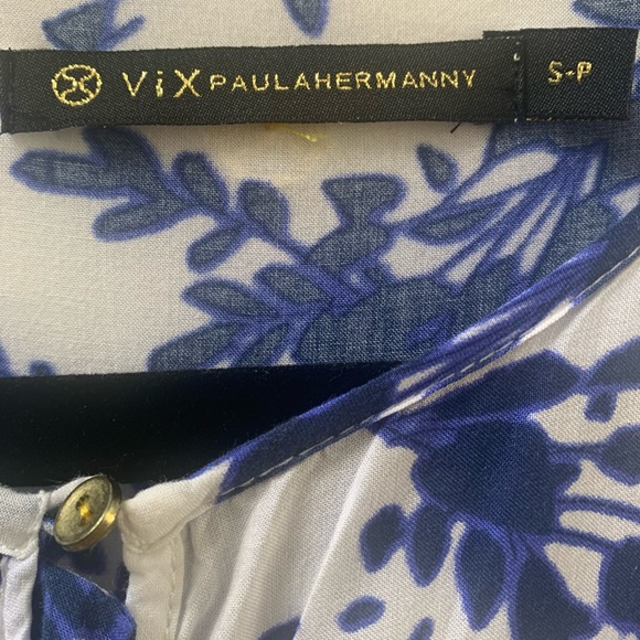 SZ SP Vix Paula Hermanny Blue/White Cover-Up - Picture 4 of 11